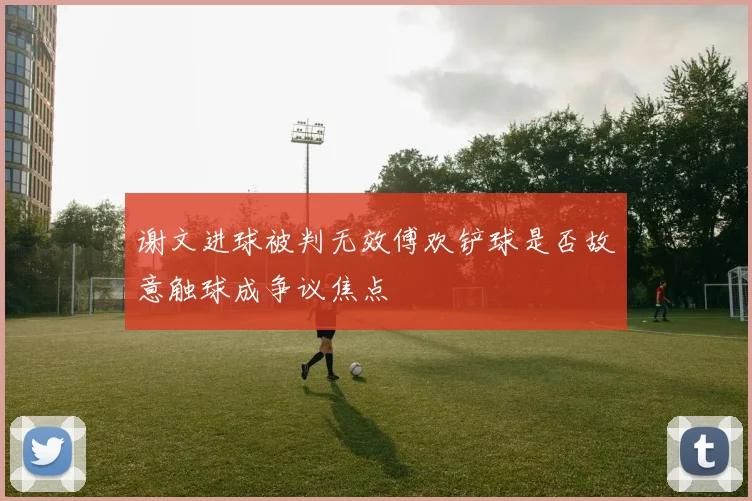 谢文进球被判无效傅欢铲球是否故意触球成争议焦点